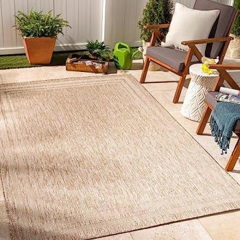 Alfombra Surya LENON, Rectangular, Efecto Yute, 200x275 cm, Beige/Marfil, 5 mm de Altura