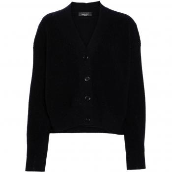 Fabiana Filippi Women's Wool Blend Cardigan in Blue | Size 40 | MAD214F431I9625131