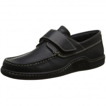 TBS Galais Leather Boat Shoes for Men, Blue, Size 44 EU