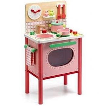 Cocina de Madera Rosa Lila de Djeco