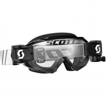Scott Hustle WFS MX Goggle Cross/MTB Gafas Negro/Blanco/Transparente Works