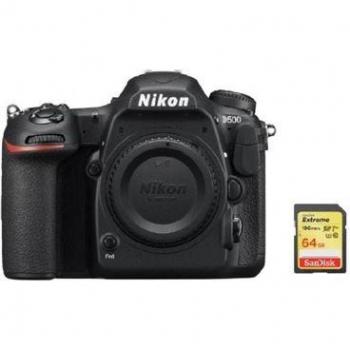 Cámara Digital Réflex Nikon D500 Cuerpo 20.9 MP + Tarjeta SD de 64 GB