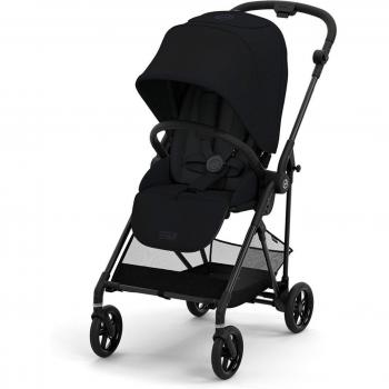 Cochecito Cybex Melio Carbon - Estructura ligera de carbono, plegable con una mano, asiento ergonómico, ruedas dobles para mayor estabilidad, sistema de viaje 3 en 1 compatible con sillas de auto y