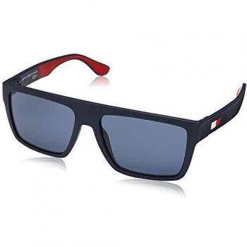 Tommy Hilfiger Men's th 1605/s Sunglasses, Matte Blue Blue, 56