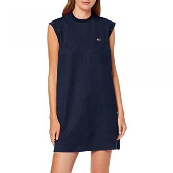 Tommy Hilfiger A- Line Piping Dress vestido, Azul