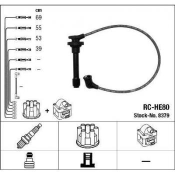 Juego de cables de encendido NGK 8379