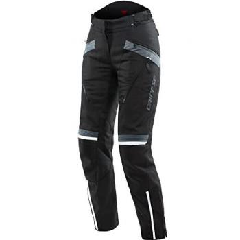 Pantalones de moto de mujer Tempest 3 D-Dry® Dainese - Textiles, impermeables, transpirables, protección CE en rodillas, ajustes en cintura y tobillos, color negro gris (talla 52