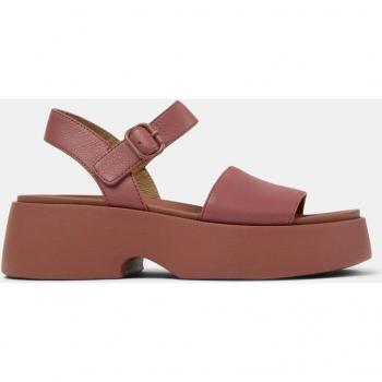 Sandalias de plataforma de mujer de piel con hebilla - Modelo 149035