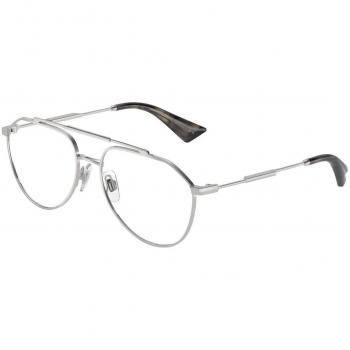 Dolce & Gabbana DG1353 05 Men's Eyeglasses Silver Size 55 - Blue Light Block Available