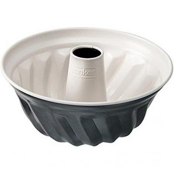 Molde para Gugelhupf Crème Noir 22 cm, Acero Inoxidable, Gris/Beige
