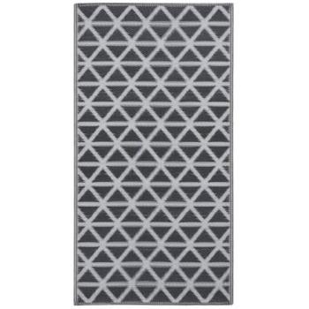 Alfombra de exterior PP negro 80x150 cm