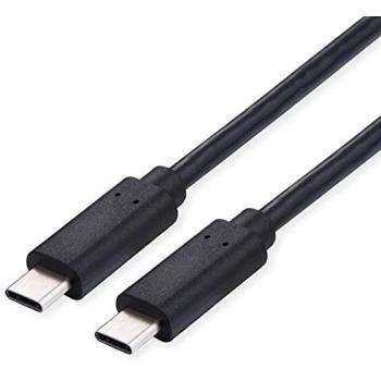 Cable USB 2.0 C-C, 100W, Negro, 1 m