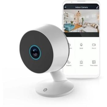 Cámara de Seguridad Nedis SmartLife Wi-Fi 3MP Full HD 1296p con Visión Nocturna y Sensor de Movimiento