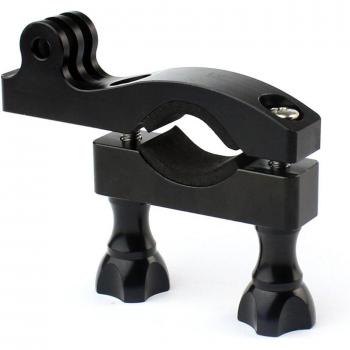 Soporte para cámara de bicicleta y motocicleta con rotación 360, aluminio CNC, clip de 15-35mm para Gopro Hero 8 7 6 5 y DJI Action 2