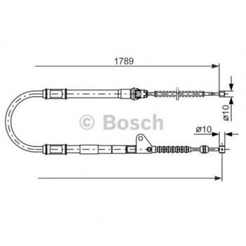 Cable de freno de mano BOSCH 1 987 477 540 - Câble De Frein Tirette a Cable, Freno de Estacionamiento
