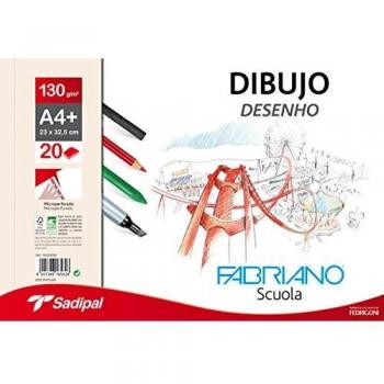 Bloc de Dibujo Fabriano A4+ Microperforado Liso