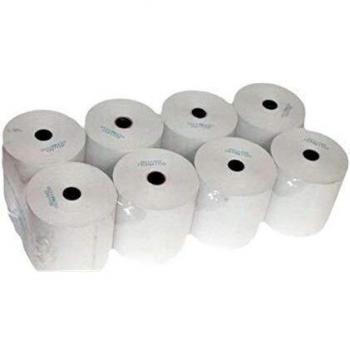 Papel Térmico. 80x55mm. Paquete de 8 rollos