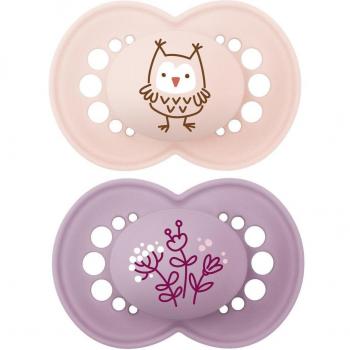 MAM Chupete Original Silicona Matt 16+ Meses Rosa Pack de 2 Unidades