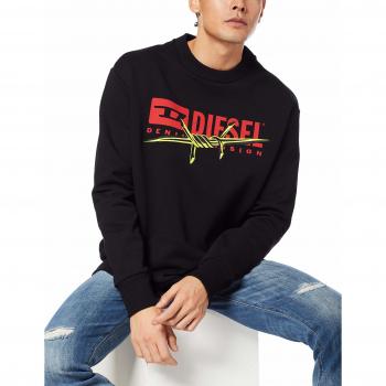 Diesel Felpa Uomo 00S0300EAXH Black AI19 Negro M