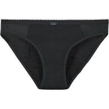 DIM Protect Braga Menstrual Algodón Flujo Abundante Lavable Negra Talla S 1 Unidad