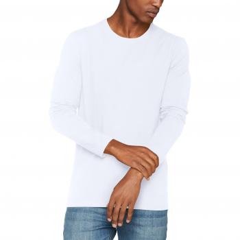 SELECTED HOMME Shdbasic Ls O-Neck Noos, Camisa Manga Larga para Hombre, Blanco