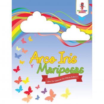 Libro de Colorear Arco Iris y Mariposas para Niñas de 3 Años