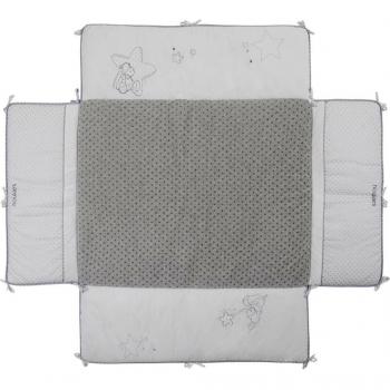BB1410.61 Etoiles mat Caja de Noukie, blanco / gris claro, 75 x 95 cm