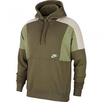 NIKE SP2020 Sweater, Medium Olive/Oil Green/Light Bone/White, XS Mens