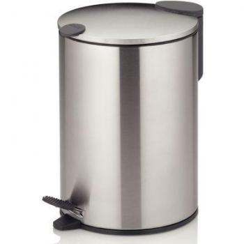 Papelera de baño Kela Mats 3L Acero Inoxidable Mate con Cierre Silencioso