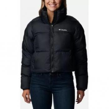 Chaqueta acolchada corta Puffect negra para mujer Columbia