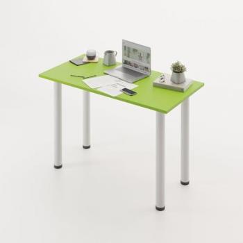 Mesa Escritorio Oyun Verde Manzana con Patas Blancas (119x60x75 cm) - Plykit