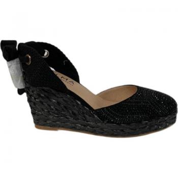 Alpargatas de Mujer Alma en Pena modelo V24AB2170 Negro, características: diseño elegante, suela de yute, material exterior de tela, plantilla acolchada para mayor comodidad, cierre tipo slip-on, ideal para uso diario