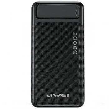 Power Bank Awei P6K 20000mAh Doble USB Negro