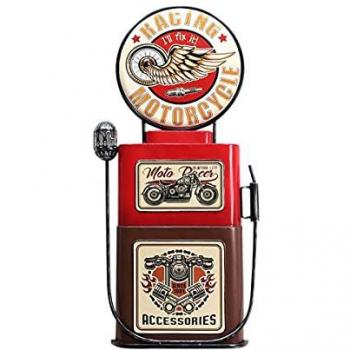 Placa de Metal Adorno Pared Retro Gasolinera Signes Grimalt 5x39x79cm 25260