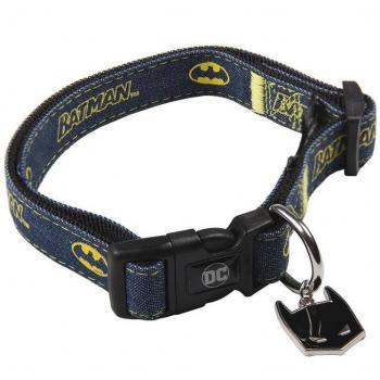Collar para Perro con Diseño de Batman Licencia Oficial Ajustable 18-30cm x 15mm