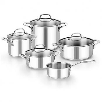 Bateria Eterna Bra 5 Piezas Tapa de Cristal