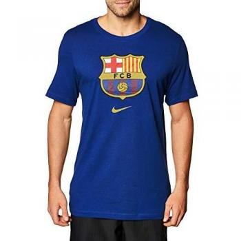 NIKE FC Barcelona Temporada 2020/21-FCB M NK tee Evergreen CRST 2CD3115-455 Camiseta, Unisex, Deep Royal Blue, S