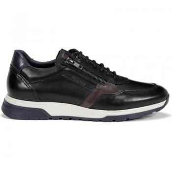 FLUCHOS F1600 LOUIS Zapatillas casual de hombre negro PIEL 623, Zapatos de Hombre FLUCHOS ZAPATO F1600 HABANA NEGROCOM4
