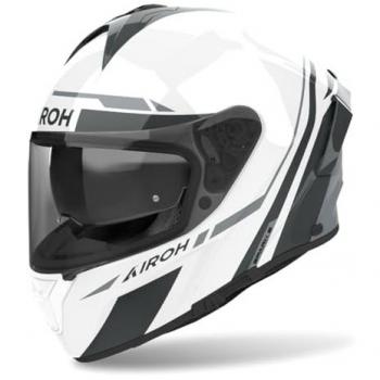 Airoh Casco Integral Spark 2 Spinner Blanco Brillante - Casco integral, color blanco brillante, diseño Spinner, talla S