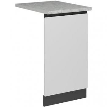 Panel Frontal de Lavavajillas R-Line, Blanco/Antracita, 45 cm, Acabado Mármol
