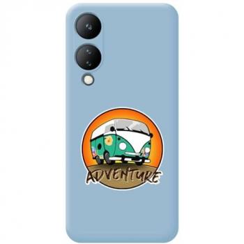 Funda Silicona Líquida Azul Vivo Y17s Diseño Aventura Dibujos
