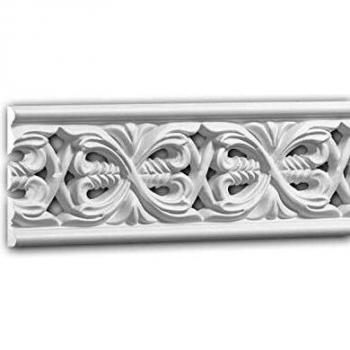 Moldura Decorativa Rococó-Barroca Blanca 2 m - Profhome 151365