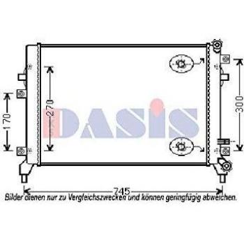 AKS Dasis 040044N Radiador, refrigeración del motor