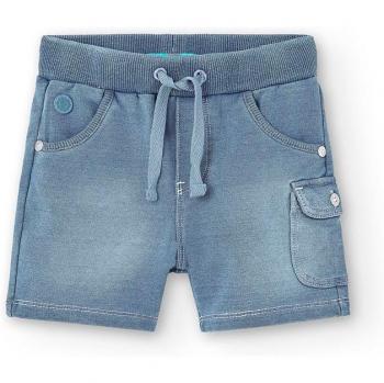Bermuda felpa denim de bebé niño Boboli 390046 BLEACH
