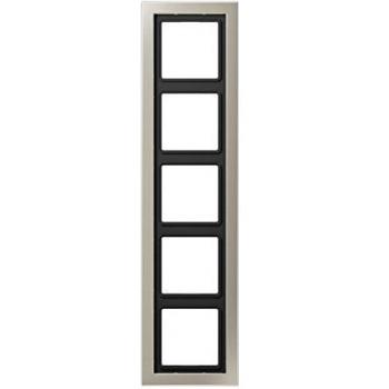 Marco 5 elementos acero inoxidable ESD 2985-L LS Design JUNG