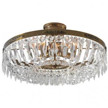 Plafón de cristal antiguo HOVDALA de 4 bombillas E14