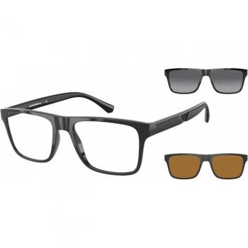 Emporio Armani EA4115 Men's Square Black Sunglasses