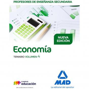 Profesores de Enseñanza Secundaria Economía Temario volumen 4 - MARTÍNEZ DELGADO, Mª VICTORIA