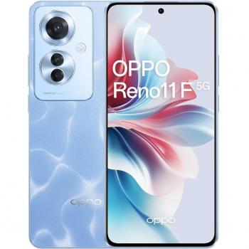 OPPO Reno11 F 5G 8/256GB Azul Libre - Smartphone desbloqueado con pantalla AMOLED FHD+ de 6.7, procesador MediaTek Dimensity 7050, batería de 5000mAh y sistema operativo Android