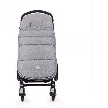 Walking Mum. Saco silla de paseo Dreamer. Funda para silla de paseo. Uso universal y compatible con la mayoría de los coches y portabebés. Color Gris/Estampado de estrellas. Medidas 50 x 3 x 88 cm